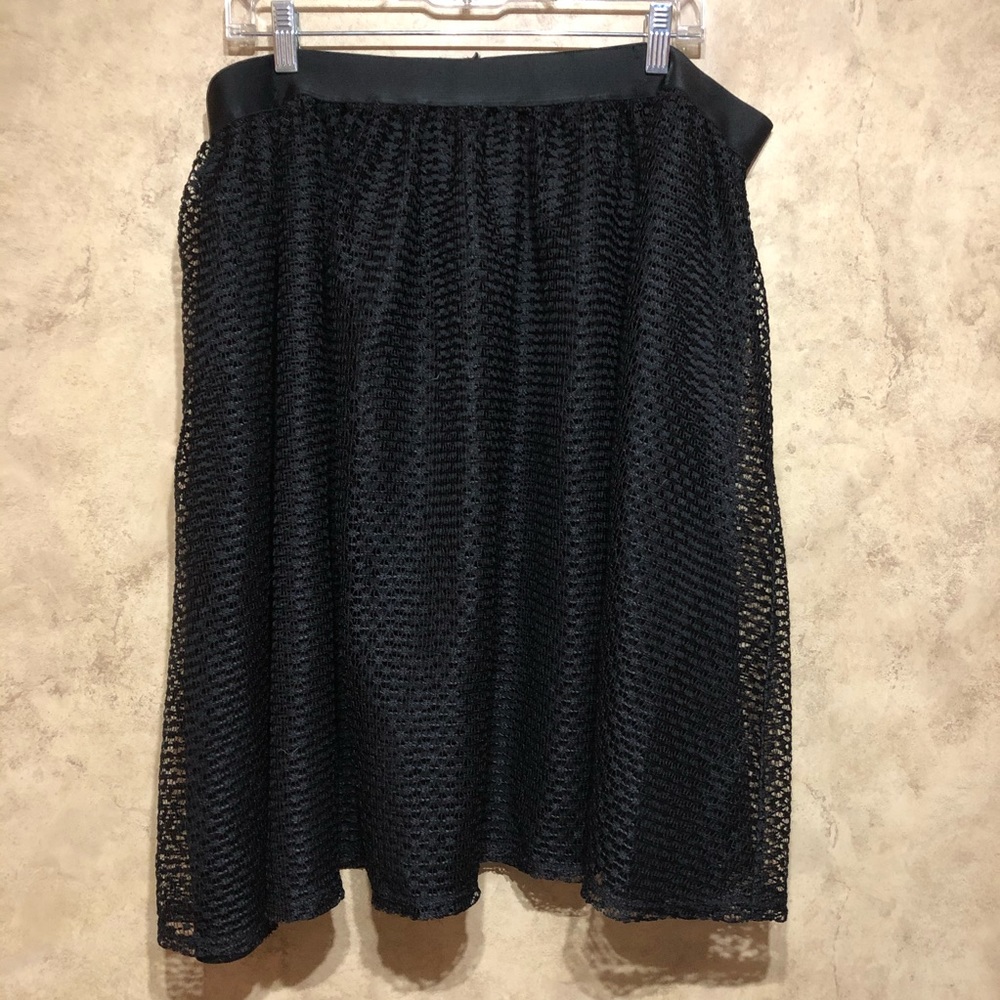Netted Black Skirt